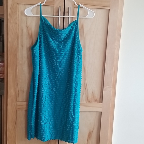 Fun Turquoise Swim Suit Cover Up - Picture 2 of 3